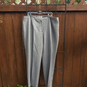 Kasper Separates Gray Classic Fit Kate Dress Trousers 20W